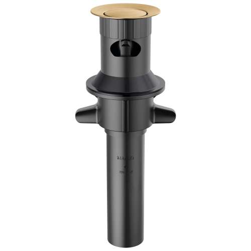 RP101631CZ Other Plastic Push Pop with Overflow, Champagne Bronze