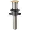 RP101632CZ Other Metal Push Pop without Overflow, Champagne Bronze