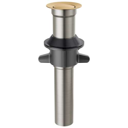 RP101632CZ Other Metal Push Pop without Overflow, Champagne Bronze
