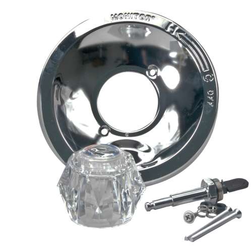 RP101821 Other Shower Trim Kit with Clear Knob Handle, Chrome
