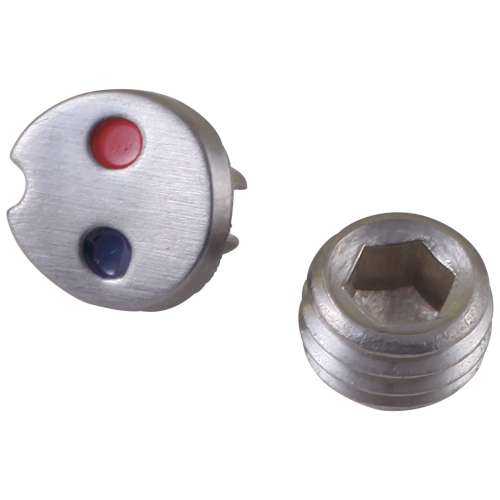 RP50585AR Leland Set Screw and Button, Arctic Stainless