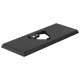 RP84822BL Zura Escutcheon 3 Hole 1H Bathroom, Matte Black