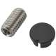 RP84938BL Cassidy Set Screw and Button, Matte Black