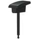 RP90913BL Ashlyn Lift Rod and Finial, Matte Black