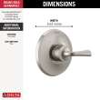 T14033-SS Kayra Monitor 14 Series Valve Only Trim, Stainless
