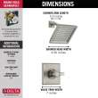 T14251-SS-WE Dryden Monitor 14 Series Shower Trim, Stainless