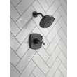 T142766-BL Stryke 14 Series Shower Only, Matte Black