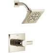 T14299-PN-PR Pivotal Monitor 14 Series H2Okinetic Shower Trim, Lumicoat Polished Nickel