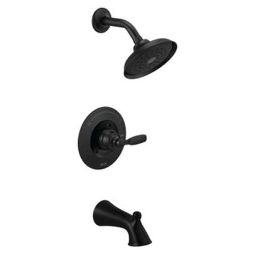 T14432-BL Woodhurst Tub & Shower Trim, Matte Black