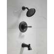 T14432-BL Woodhurst Tub & Shower Trim, Matte Black