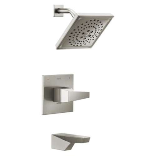 T14443-SS-PR Trillian 14 Series H2Okinetic Tub Shower Trim, Lumicoat Stainless