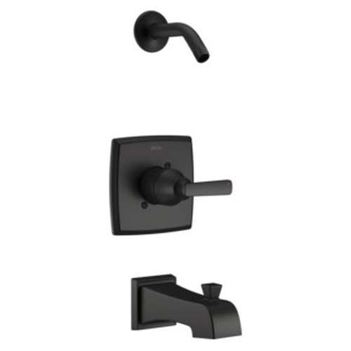 T14464-BLLHD Ashlyn Monitor 14 Series Tub and Shower Trim Less Head, Matte Black