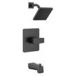 T14467-BLLHD-PP Modern Monitor 14 Series Tub & Shower Trim Less Head, Matte Black