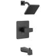 T14467-BLLHD-PP Modern Monitor 14 Series Tub & Shower Trim Less Head, Matte Black