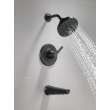 T14472-BL Galeon 14S Tub Shower Trim with H2OKinetic, Matte Black