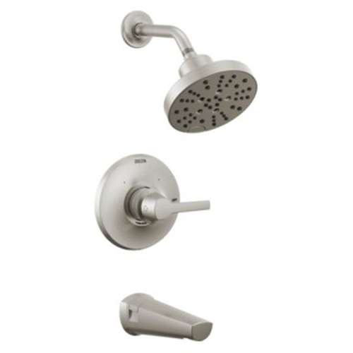 T14472-SS-PR Galeon 14S Tub Shower Trim with H2OKinetic, Lumicoat Stainless