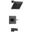 T14474-BL Zura Monitor 14 Series H2Okinetic Tub and Shower Trim, Matte Black