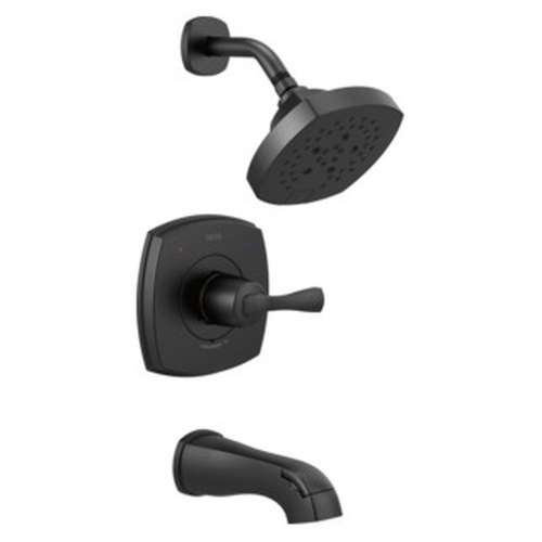 T14476-BL Stryke 14 Series Tub and Shower, Matte Black