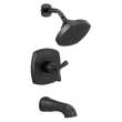 T144766-BL Stryke 14 Series Tub and Shower, Matte Black