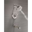 T14489-SS-PR Tetra Monitor 14 Series Tub & Shower Trim, Lumicoat Stainless