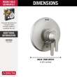 T17072-SS-PR Galeon 17 Series Valve Only Trim, Lumicoat Stainless