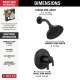 T17233-BL Kayra Monitor 17 Series Shower Trim, Matte Black