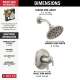 T17233-SS Kayra Monitor 17 Series Shower Trim, Stainless