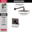 T17253-RB-WE Vero Monitor 17 Series Shower Trim, Venetian Bronze
