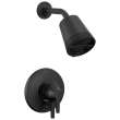T17271-BL Galeon 17 Series Shower Trim with Cylinder SH, Matte Black