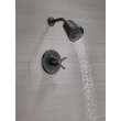 T17271-BL Galeon 17 Series Shower Trim with Cylinder SH, Matte Black