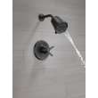 T17271-BL Galeon 17 Series Shower Trim with Cylinder SH, Matte Black