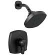 T17276-BL Stryke 17 Series Shower Only, Matte Black
