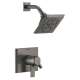 T17299-KS-PR Pivotal Monitor 17 Series H2Okinetic Shower Trim, Lumicoat Black Stainless