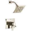 T17299-PN-PR Pivotal Monitor 17 Series H2Okinetic Shower Trim, Lumicoat Polished Nickel