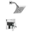 T17299-PR Pivotal Monitor 17 Series H2Okinetic Shower Trim, Lumicoat Chrome