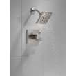 T17299-SS-PR Pivotal Monitor 17 Series H2Okinetic Shower Trim, Lumicoat Stainless