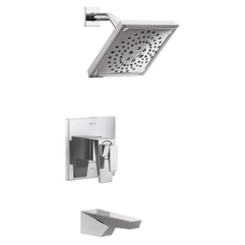 T17443-PR Trillian 17 Series H2Okinetic Tub Shower Trim, Lumicoat Chrome