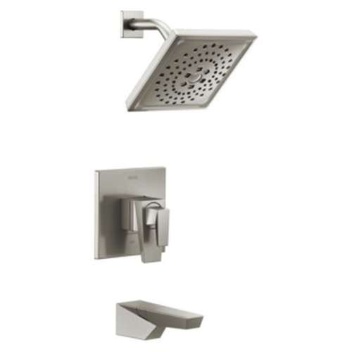T17443-SS-PR Trillian 17 Series H2Okinetic Tub Shower Trim, Lumicoat Stainless