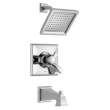 T17451-WE Dryden Monitor 17 Series Tub & Shower Trim, Chrome