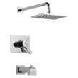 T17453-WE Vero Monitor 17 Series Tub & Shower Trim, Chrome