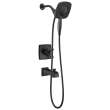 T17464-BL-I Ashlyn Monitor 17 Series Shower Trim with In2ition, Matte Black