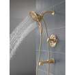 T17489-CZ-PR Tetra 17 Series Tub Shower Trim, Lumicoat Champagne Bronze