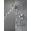 T17489-SS-PR Tetra 17 Series Tub Shower Trim, Lumicoat Stainless