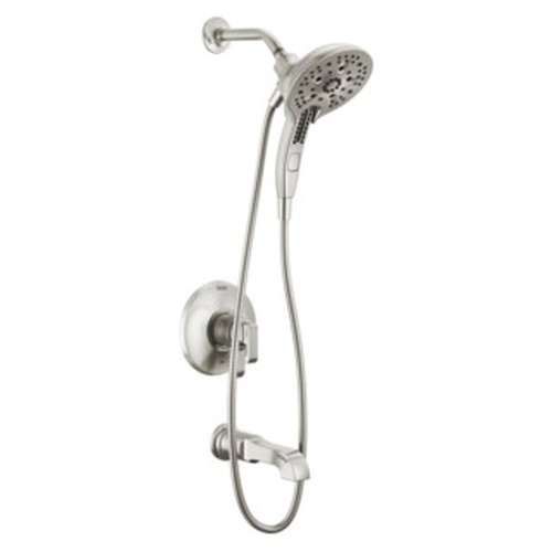 T17489-SS-PR Tetra 17 Series Tub Shower Trim, Lumicoat Stainless