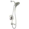 T17489-SS-PR Tetra 17 Series Tub Shower Trim, Lumicoat Stainless