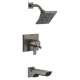 T17499-KS-PR Pivotal Monitor 17 Series H2Okinetic Tub and Shower Trim, Lumicoat Black Stainless