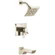 T17499-PN-PR Pivotal Monitor 17 Series H2Okinetic Tub and Shower Trim, Lumicoat Polished Nickel