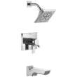 T17499-PR Pivotal Monitor 17 Series H2Okinetic Tub and Shower Trim, Lumicoat Chrome