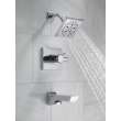 T17499-PR Pivotal Monitor 17 Series H2Okinetic Tub and Shower Trim, Lumicoat Chrome