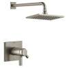 T17T299-SS-PR Pivotal TempAssure 17T Series H2Okinetic Shower Trim, Lumicoat Stainless
